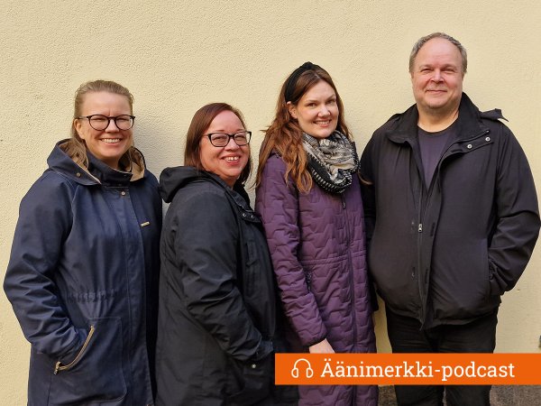 Leea Välitalo, Marja Koskela, Pinja Kuusenaho ja Mika Ukkonen sekä teksti Äänimerkki-podcast.