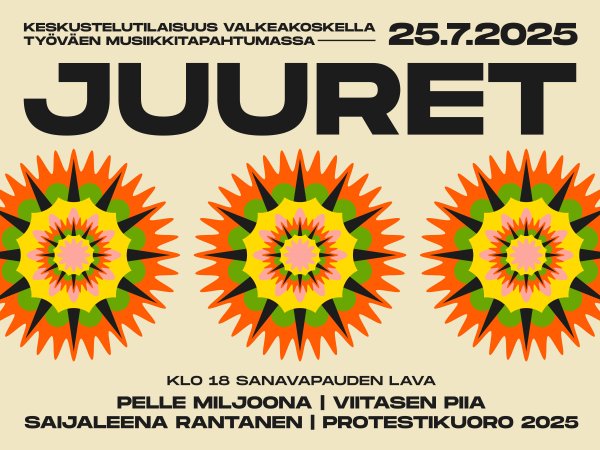 Juuret-tapahtuman juliste.