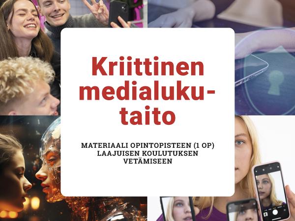 Kriittinen medialukutaito -materiaalin kansikuva.